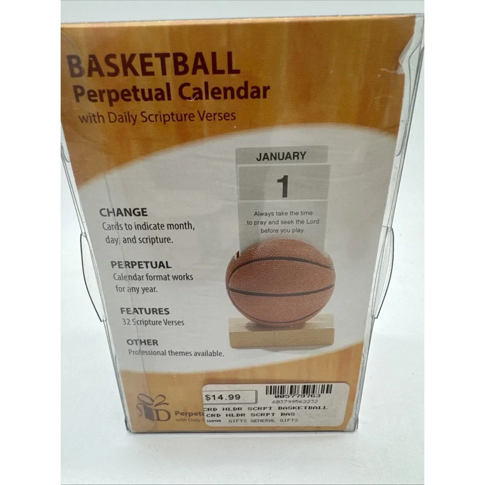 Dicksons Sports Perpetual Basketball Calendar Daily Scripture Verses New